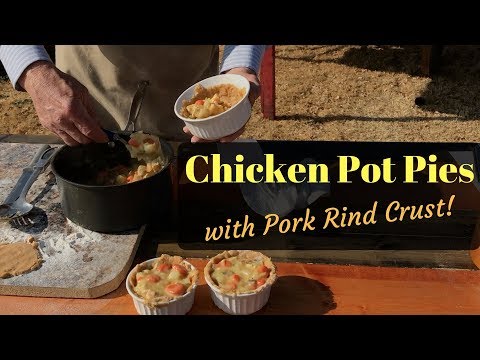 Chicken Pot Pie with Pork Rind Crust