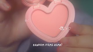 tapping/scratching on random items asmr!