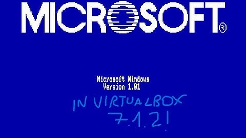 How to install *WINDOWS 1.0* in ORACLE VIRTUALBOX 7.1.2... (As of August 2025)
