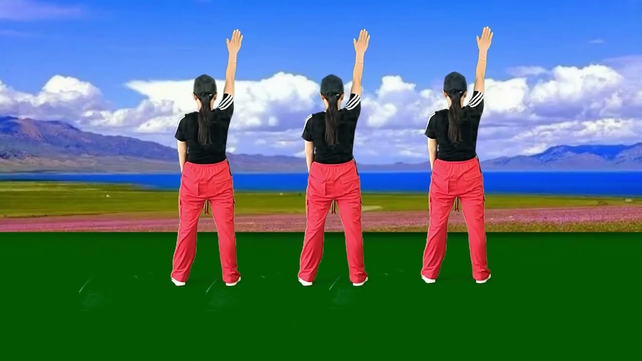 简单易学的广场舞《等你我的硕果》男生版，背面带跳