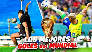 ⚽ Los MEJORES GOLES del MUNDIAL *Recreando* Retos de Fútbol