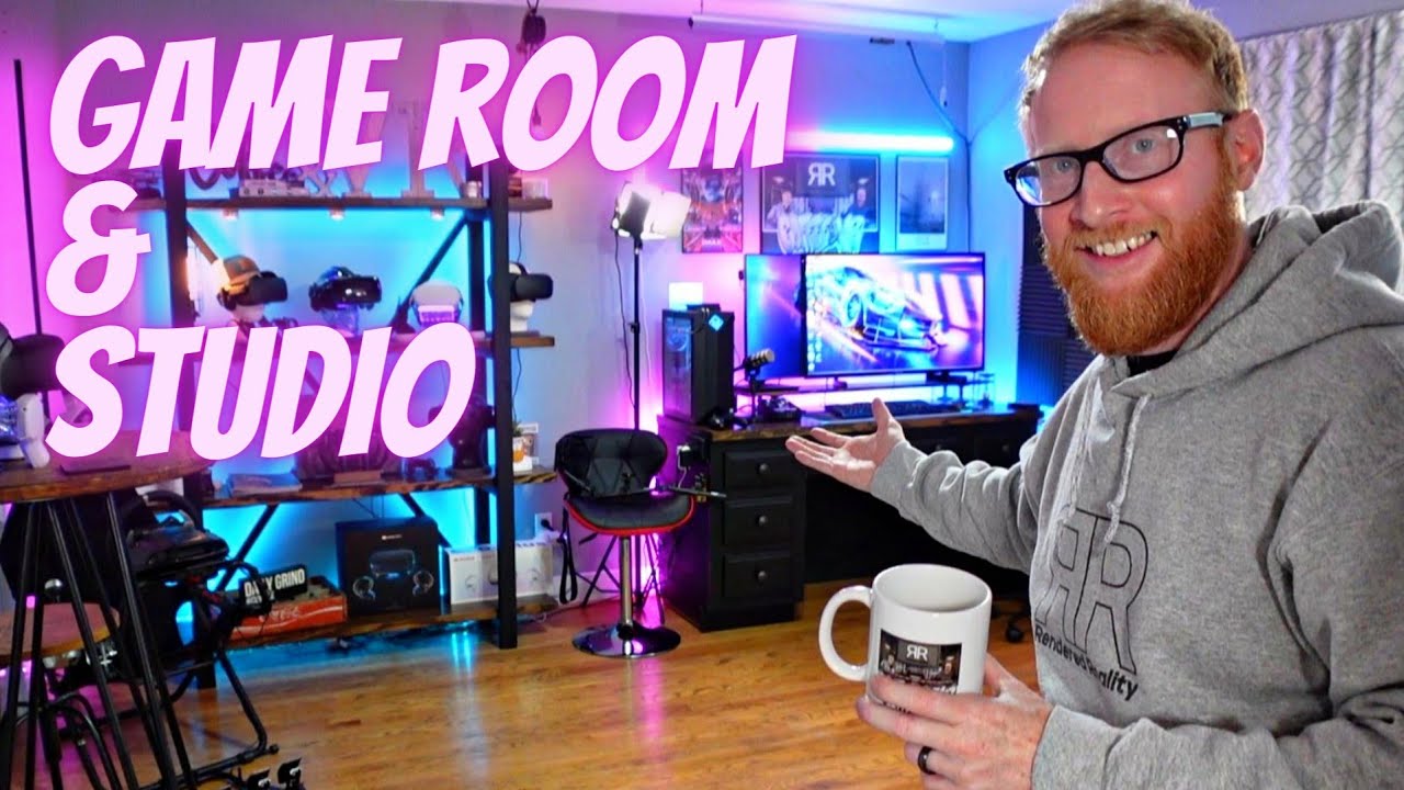 VR Game Room & YouTube Studio Setup + Room Tour 2022 YouTube