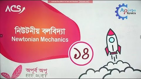 নিউটনিয়ান বলবিদ্যা | Lecture: 14 | physics 1st paper chapter 4| Newtonian Mechanics|© Apurbo physics