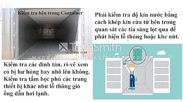 Lưu ý đóng hàng hóa xuất khẩu vào container nhóm 6.