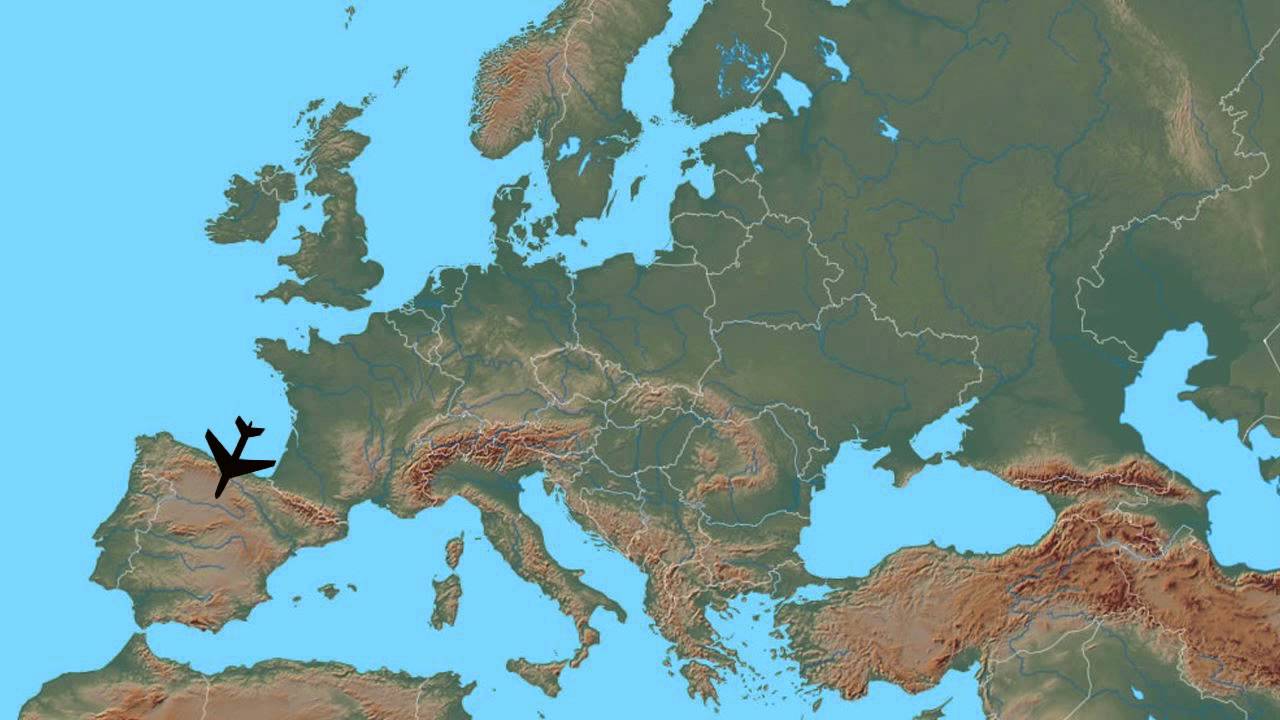 Рельеф европейского запада