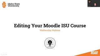 Editing Your Moodle ISU Course