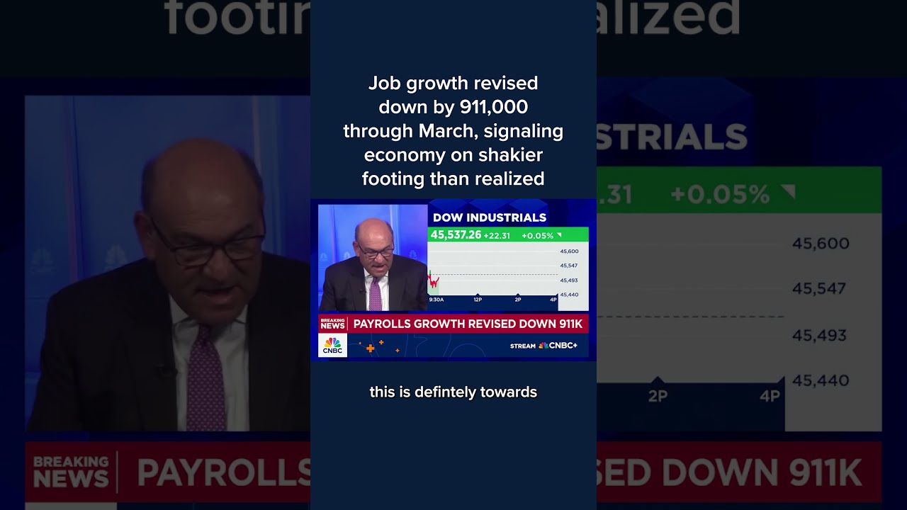 Job Growth Revised Down By 911 000 Through March Signaling Economy On Shakier Footing Than Realized