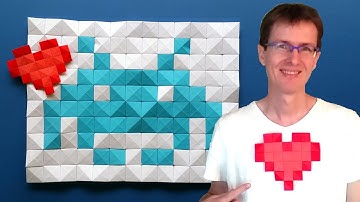 Make Cool Origami Mosaics with Origami Pixels - Easy Tutorial for the Modular Origami Pixel Unit