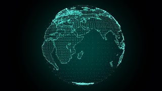 Digital Earth Rotating Green Motion Graphics Net Worth