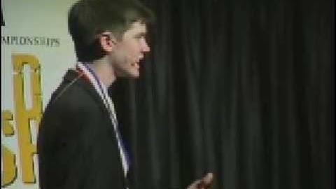 IHSA 2007-2008 State Champion - Extemporaneous Speaking
