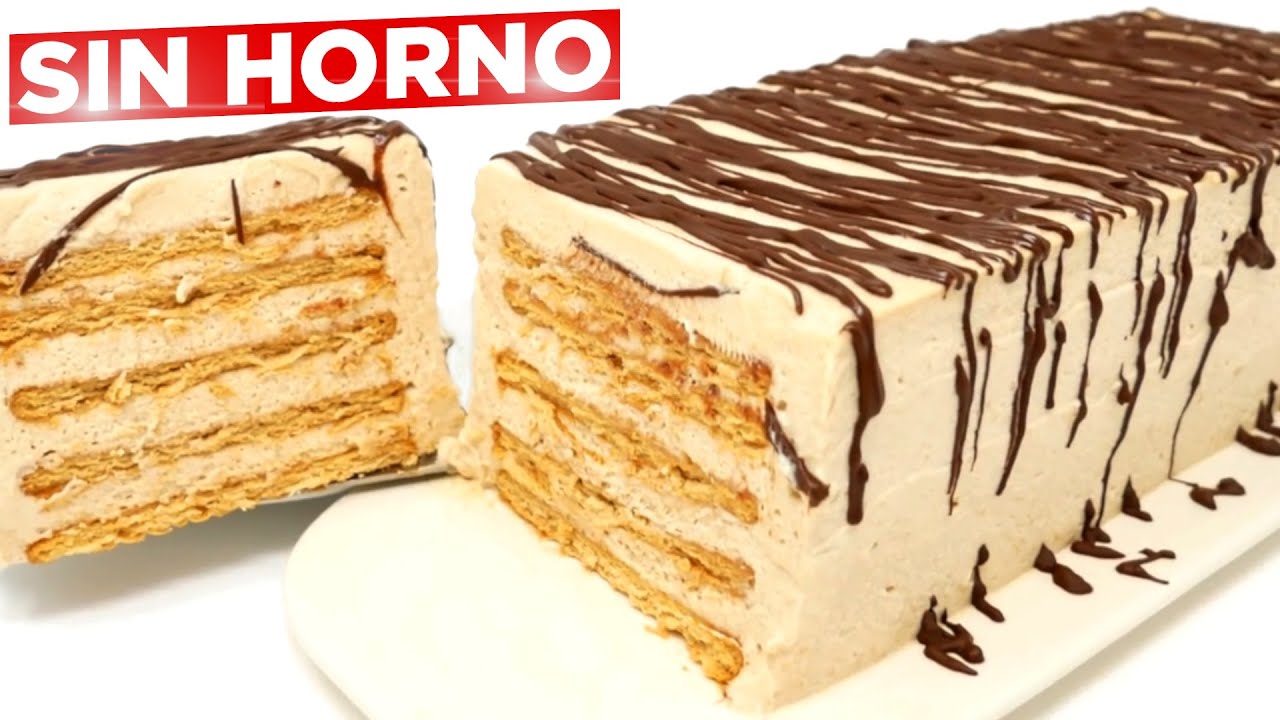 POSTRE FRÍO de CAFÉ | solo 5 INGREDIENTES y SIN HORNO ☕️🍰😋 Receta ...