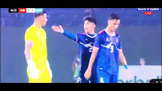 Nepal vs Vietnam Free kick from Rohan Karki, Sanish finds the header❤️🇳🇵