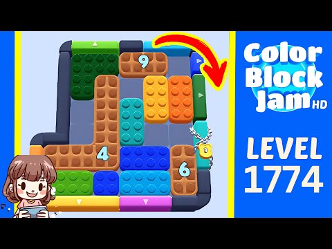 Color Block Jam Level 873 (1774) Solution Walkthrough