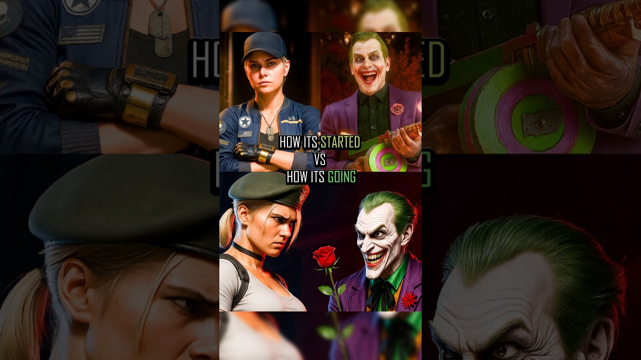 Соня Блейд из Mk11 узнала Джокера из Mk vs DC 