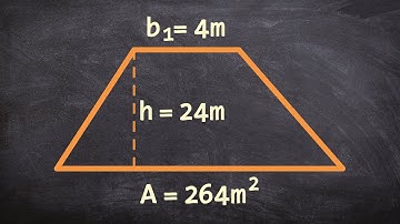 From a word problem determine the length of a base of a trapezoid