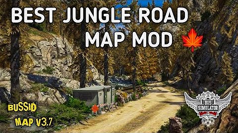Best Jungle 🍁Road Map Mod For Bus simulator Indonesia// Bussid Map Mod V3.7 #junglemap #forestmap 🍁🍁