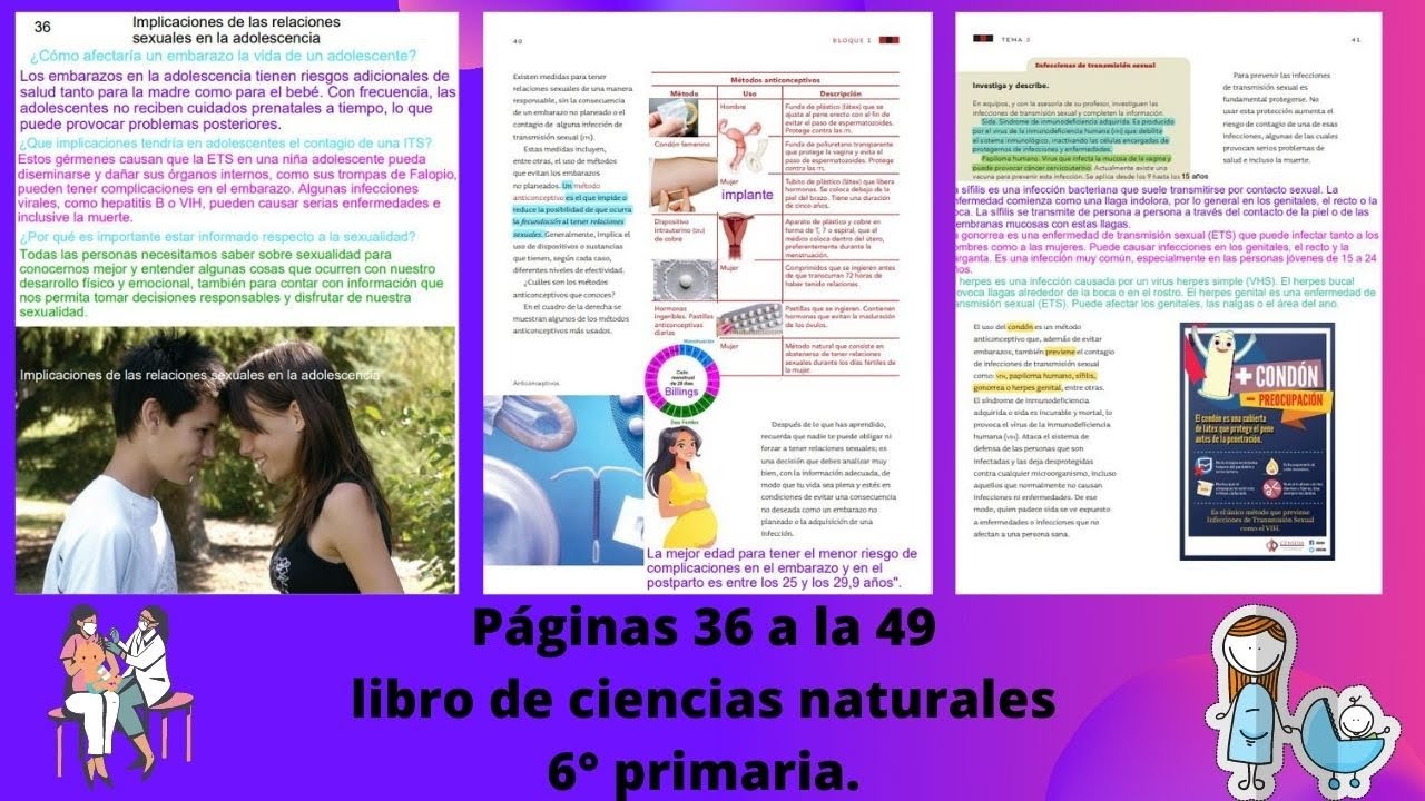 Páginas 36 a la 49 libro de ciencias naturales 6° primaria - YouTube