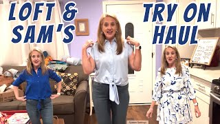 Loft \& Sam's Club Try On Haul  #tryonhaul2024 #healthylifestyle #weightlossjourney