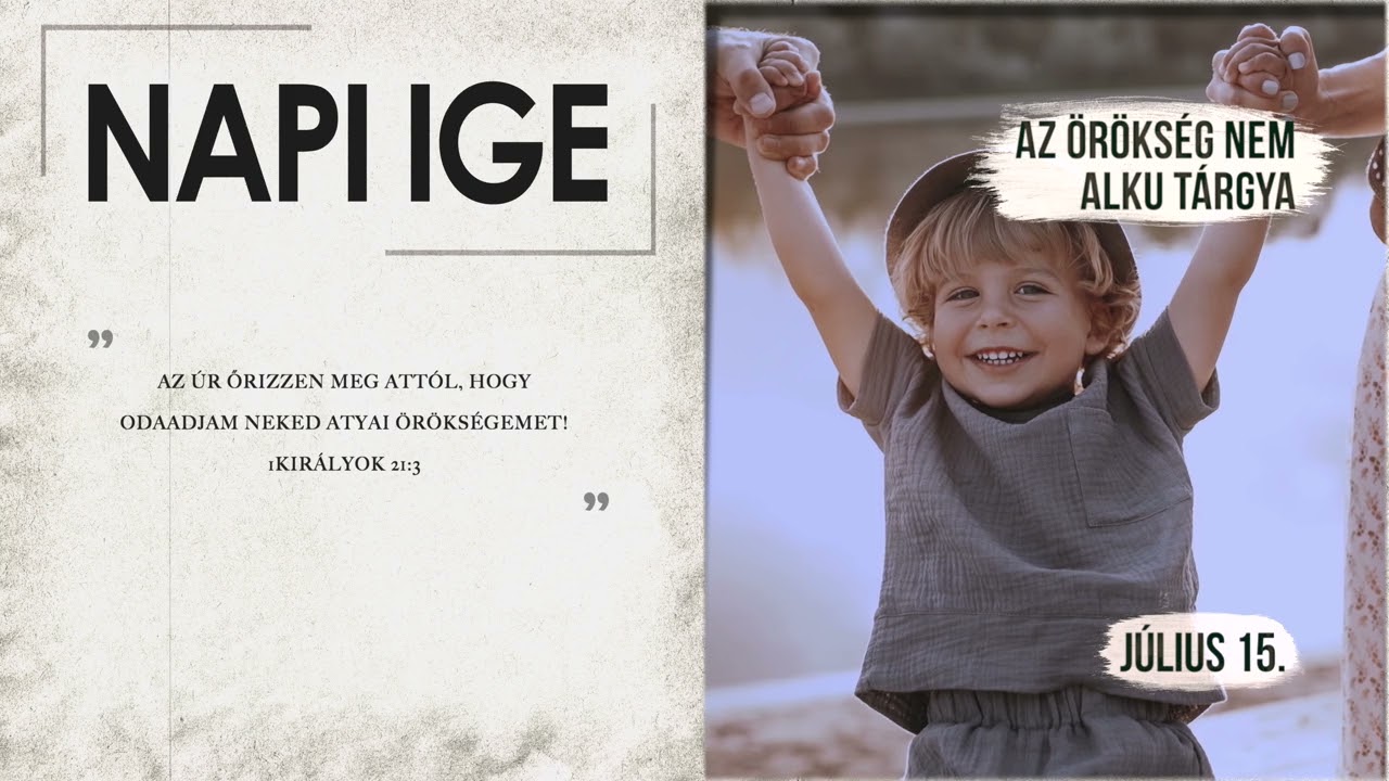 Napi IGE | Az örökség nem alku tárgya | 2026.07.15