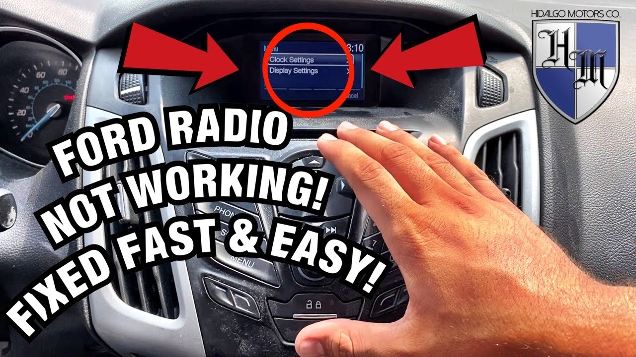 2013 Ford Escape Radio Reset