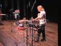 Percussionist Mark Shelton at the Allen Public Library