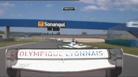 Superleague Formula Race 2 at Magny Cours circuit, highlights