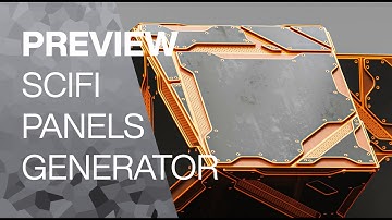 Procedural Scifi Panels Generator // Houdini Asset Demo