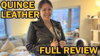 MY ENTIRE QUINCE LEATHER COLLECTION REVIEW: UGG Dupes, Jackets, Gloves, Pencil Skirt