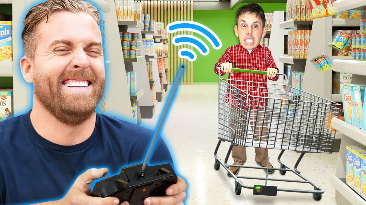 Giving People Remote Control Shopping Cart & Making Them Crash! Giving People Remote Control Shopping Cart & Making Them Crash!