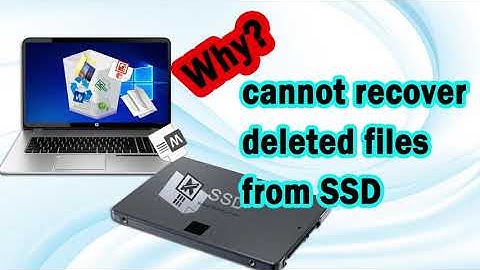 Why CANNOT Recover Deleted Files from SSD