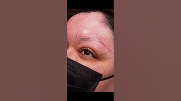 The artistic side of the brow mapping process. Shape chosen by client.
