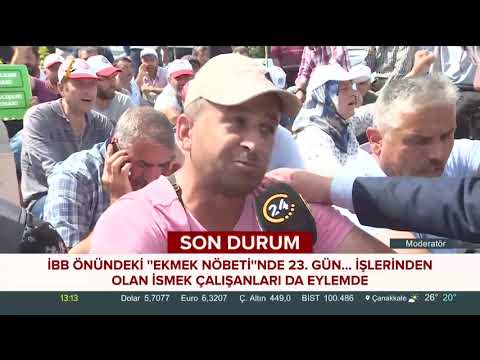 İSMEK işçilerinin eylemi