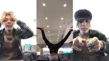 Nascar Aloe At The Airport Acting Crazy (Instagram Live)