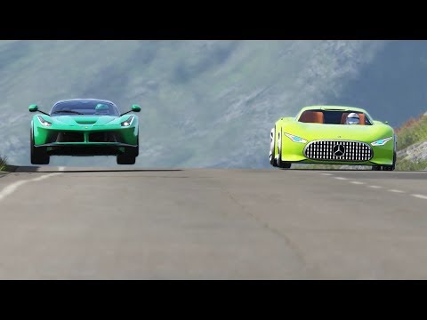 mercedes-benz-amg-vision-gt-vs-ferrari-laferrari-at-highlands