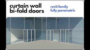 Curtain Wall BiFold Doors - Fully Parametric Revit Family