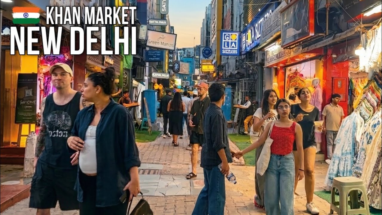 4K  Inside India’s Richest Market Khan Market | Delhi’s Elite Shopping Hub