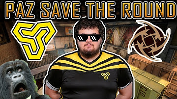 AMAZING ACE + SAVE ROUND BY PAZ / SPACE SOLDIERS VS NIP /  / CS GO Epicenter