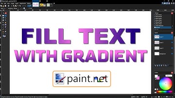 How To Fill Text With Gradient In Paint.Net