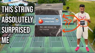 this string completely SURPRISED me! | Kirschbaum Pro Line Rough Tennis String Review