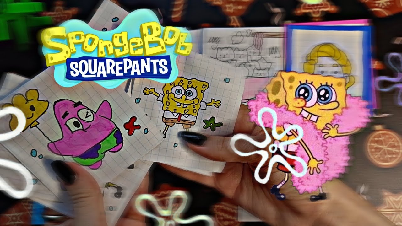 НОВАЯ КОЛЛЕКЦИЯ "Spongebob" губка боб/ распаковка бумажных сюрпризов 🤍🫠 ...