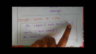 UNIT 5 PYTHON #FILE HANDLING