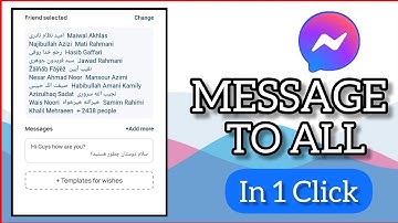 How to send a message to all Facebook friends with one click?ارسال مسج برای تمام دوستان با یک کلیک