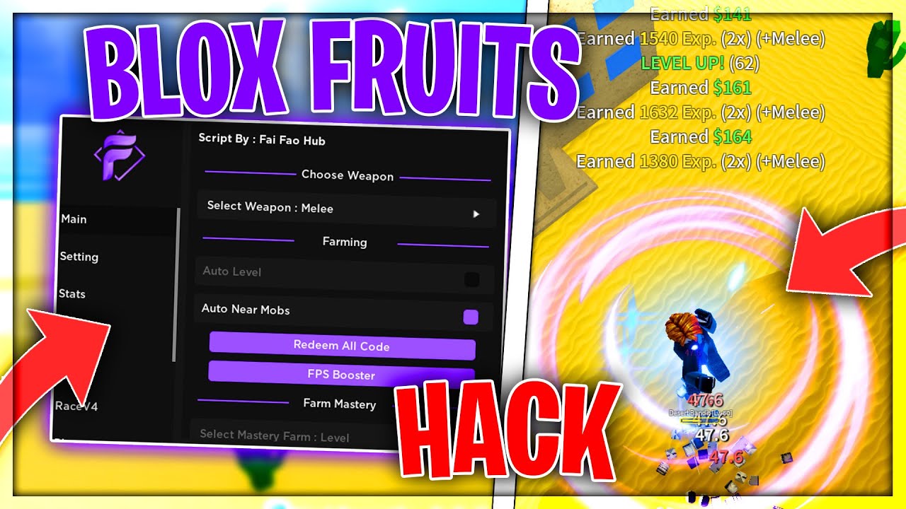 UPDATE 20] Roblox Blox Fruits Script Hack : FASTEST Auto Farm, Devil Fruit  Hack