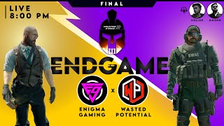 LIVE : 8 PM | FINAL| #ENIGMAGAMING  X #WASTEDPOTENTIAL | GL3 |#CS2