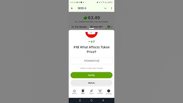 SEED Verify Code | #18 What Affects Token Price? | SEED