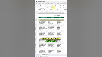 MEWARNAI BARIS OTOMATIS DI EXCEL‼️#belajarexcel #exceltips #excelhacks #tutorialexcel #excel #office