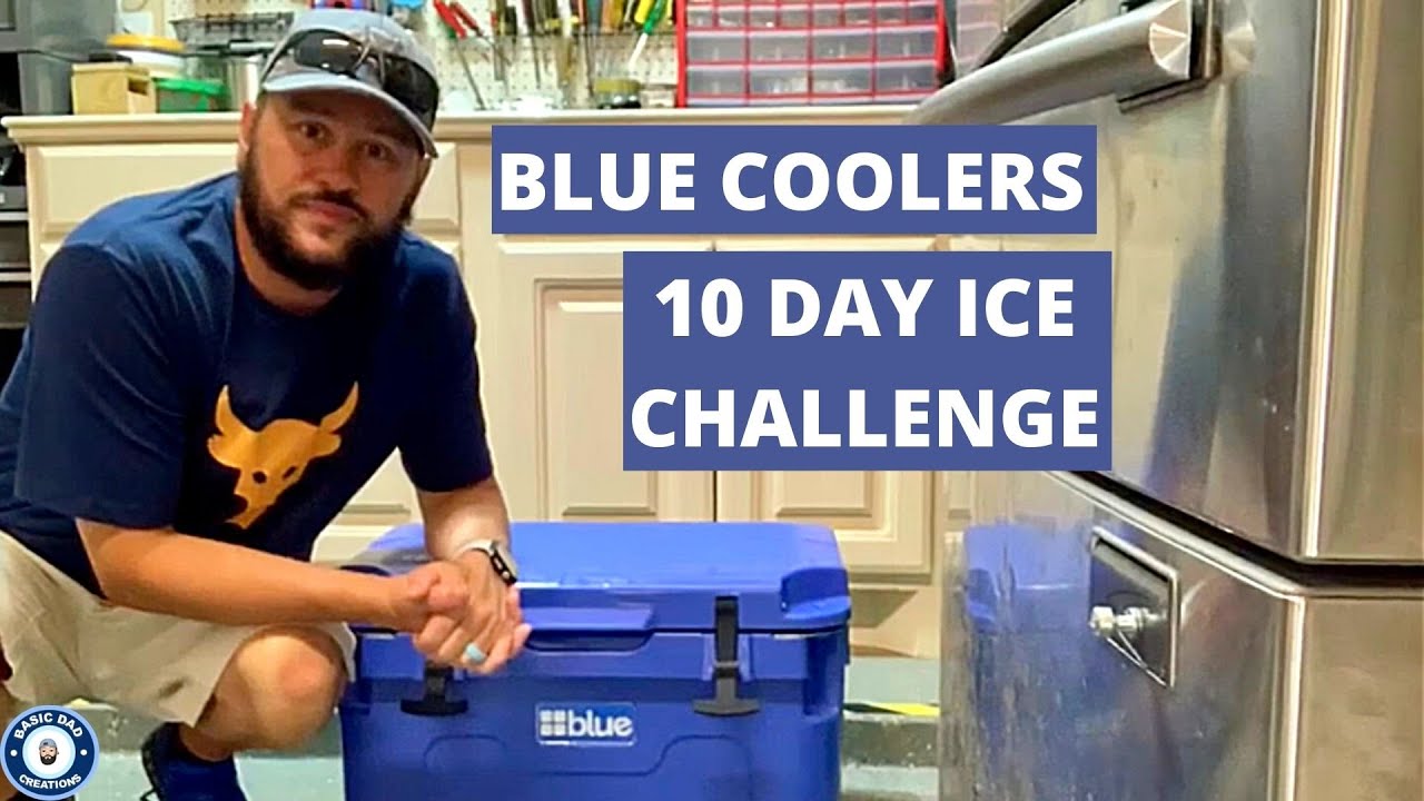 Blue Coolers 10 Day Ice Test  For My 30 Quart Cooler.- How Many Days Did The Ice Last ??