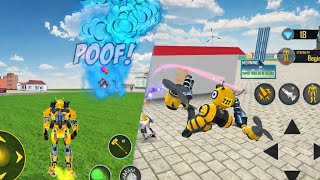 Bee Robot Transformation 🐝 | Epic Flying Robot Battle Game | HD Gameplay screenshot 2