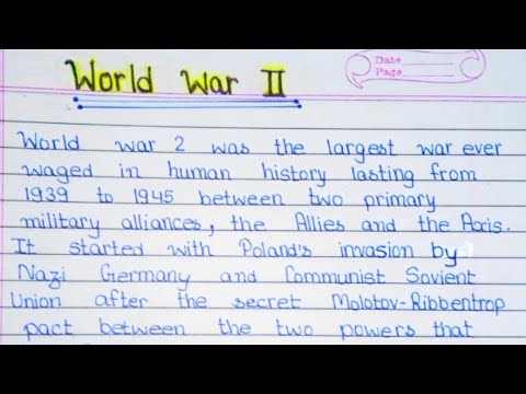 1000 word essay on ww2