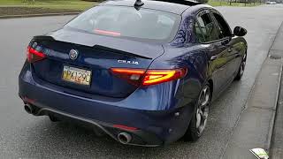 Alfa Romeo Giulia Ti Q4 with Madness Monza exhaust - sound test